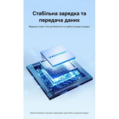 ������������ Vention USB-C M to USB 3.2 AF + USB-C F PD 100W 10Gbps 0,15m gray (CCAHB) - �������� 8