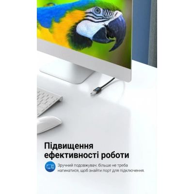 ���� ������ USB 2.0 AM/AF 5.0m PVC black Vention (CBIBJ) - �������� 4