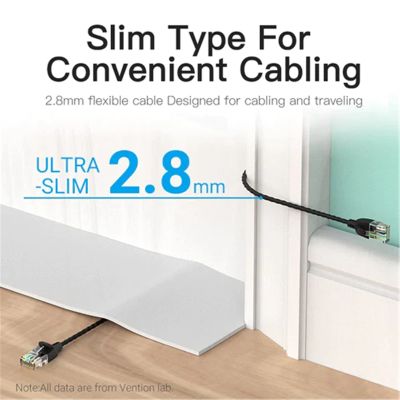 ����-���� 1�, UTP cat 6A RJ-45 slim black Vention (IBIBF) - �������� 4