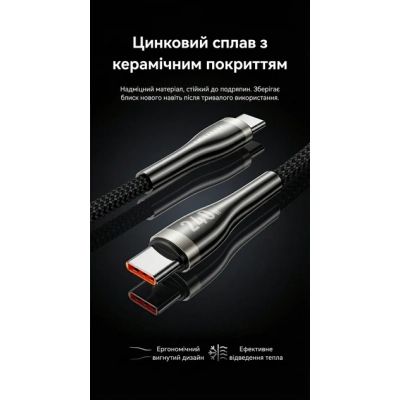 ���� ������ USB-C to USB-C 2.0m 5A nylon braided black Vention (CTYBH) - �������� 7