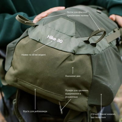 ������ ����������� Tramp Hike 30 olive (UTRP-058-olive) - �������� 12