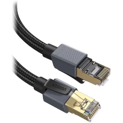 ����-���� 5m F/FTP cat 8 RJ-45 black 40Gbps 2000MHz Ugreen (85731) - �������� 2