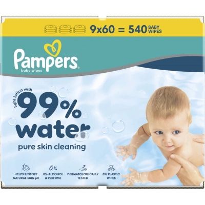 ������� ������� �������� Pampers 99 Water 60 �� � 9 ����� (540 ��) (8006530116459) - �������� 2