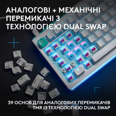 ��������� Logitech G512 X 98 Tactile Switch RGB USB UA White (920-014003) - �������� 2