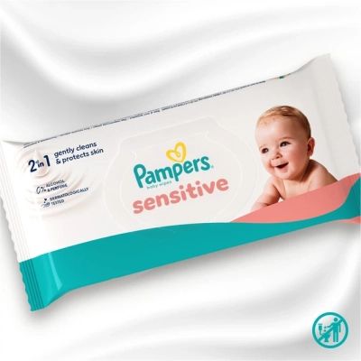 ������� ������� �������� Pampers Sensitive 80 �� � 4 ����� (320 ��) (8001841062754) - �������� 4