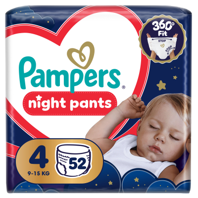 ϳ������ Pampers Night Pants ����� 4 (9-15 ��) 52 �� (8006530320665) - �������� 1