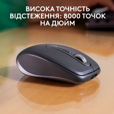 ����� Logitech MX Anywhere 3S for Business Wireless/Bluetooth + Mouse Pad Studio Series Graphite (MX910-006958) - �������� 3