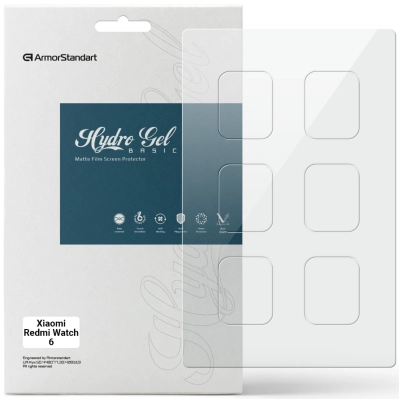 ������ �������� Armorstandart Matte hydrogel Xiaomi Redmi Watch 6 6 pcs (ARM92130) - �������� 1