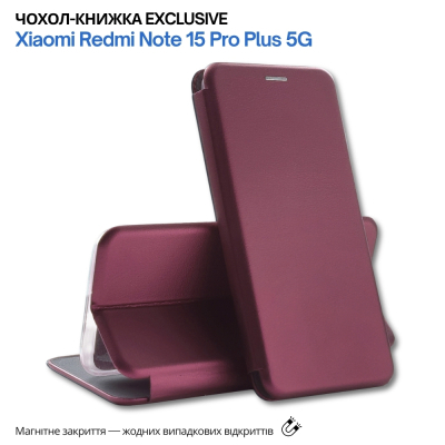����� �� ��������� �������� BeCover Exclusive Xiaomi Redmi Note 15 Pro Plus 5G Red Wine (715927) - �������� 2