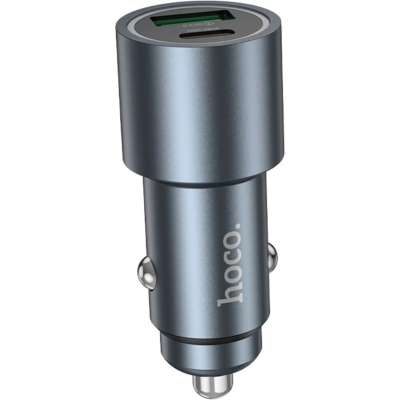 �������� ������� HOCO 1xUSB-C PD30W + 1xUSB QC3.0 48W car adapter Z60 gray (6942007642095) - �������� 2