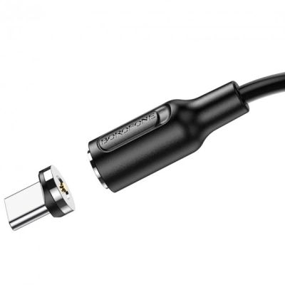 ���� ������ USB 2.0 AM to USB-C 1.0m 2.4A magnetic BX41 black BOROFONE (6931474738462) - �������� 2