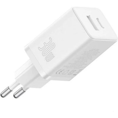 �������� ������� Baseus 1xUSB-C PD30W + 1xUSB QC3.0 white (P10111404213-00) - �������� 3