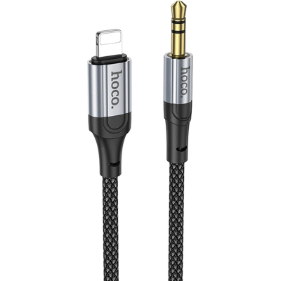������ ������������� Lightning to 3.5mm M 1.0m nylon UPA26 black HOCO (6942007608817) - �������� 1