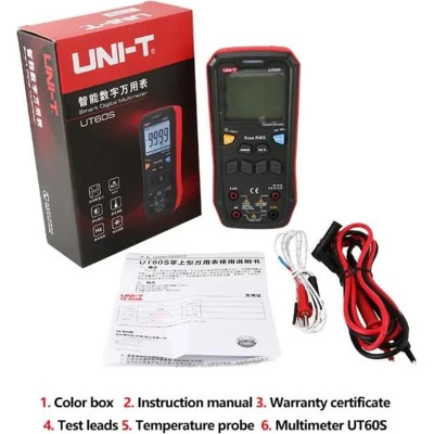 �������� ���������� UNI-T UNI-T UT60S. ���������� V, A, , F, Hz, �C. ������� True RMS (UT60S) - �������� 6