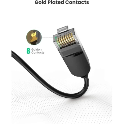 ����-���� 0.5�, U/UTP CAT 6A Copper Ethernet Cable ������(������ 2.8��) NW122 Black Ugreen (70331) - �������� 6