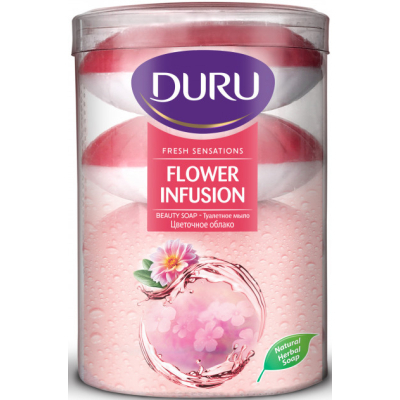 ������ ���� Duru Fresh Sensations Flower Infusion Beauty Soap 4 � 100 � (8690506517960) - �������� 1