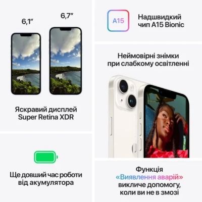 ��������� ������� Apple iPhone 14 128Gb (Grade A) Midnight USED (iP14__12Mid_A) - �������� 8
