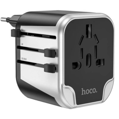 ������� ������ ������� HOCO AC5 1 ���, 2 USB, 1,5�, Black/Gray (AC5ABG) - �������� 3
