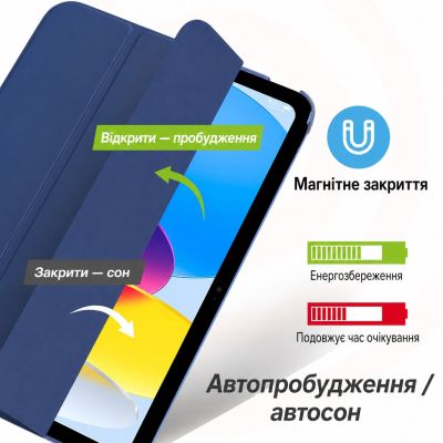 ����� �� �������� BeCover Tri Fold Hard Apple iPad 10.9" (2022/2024)/iPad (�16) 2025 11" Deep Blue (716119) - �������� 5
