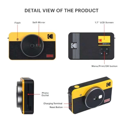 ������ ������������ ������ Kodak Mini Shot 2 Retro Yellow (C210R) - �������� 4