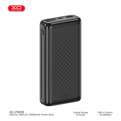������� ������������ XO 20000mAh, 22.5W, black (XO-PB309-BK) - �������� 4