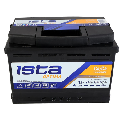 ����������� ������������� ISTA Optima 74Ah 680A R+ (L3) - �������� 2