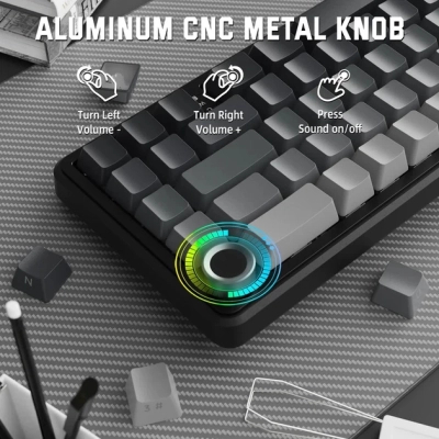 ��������� Attack Shark X66 RGB Wireless/Bluetooth/USB UA Moonlit Night (X66MN_AS) - �������� 4