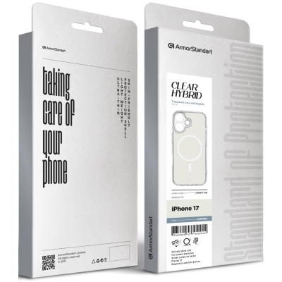 ����� ��� ���������� �������� Armorstandart Clear Hybrid MagCase Apple iPhone 17 Gardenia (ARM91738) - �������� 3