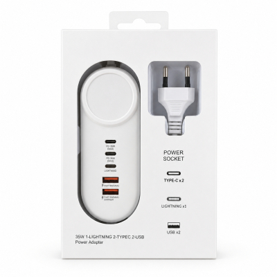 �������� ������� XoKo 2xUSB QC 18W + 2xUSB-C PD35W (XK-QC-505) - �������� 4