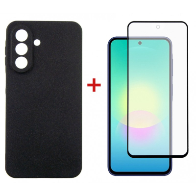 ����� �� ��������� �������� Dengos Carbon Cover + Glass Samsung Galaxy A27 Black (DG-KM-205) - �������� 1