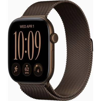 �����-�������� Apple Watch Series 12 GPS 46mm Dark Bronze Aluminium Case with Dark Bronze Milanese Loop - M/L (MKD84RK/A) - �������� 1