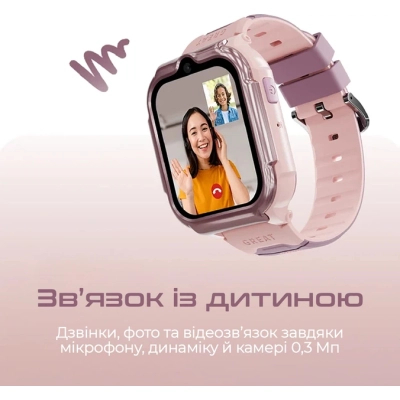 �����-�������� HiFuture Kidguard G1 � GPS, 4G �� ������� Pink Purple (KidguardG1.Pink-Purple) - �������� 2