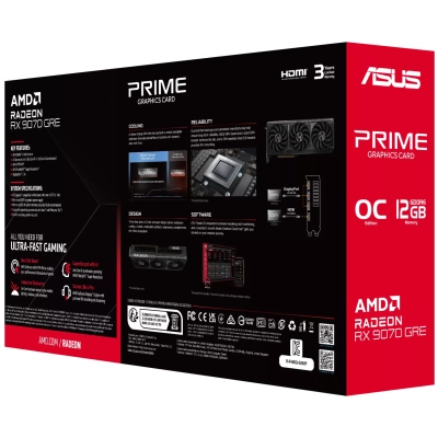 ³�������� ASUS Radeon RX 9070 GRE 12Gb PRIME OC EVO (PRIME-RX9070GRE-O12G-EVO) - �������� 12