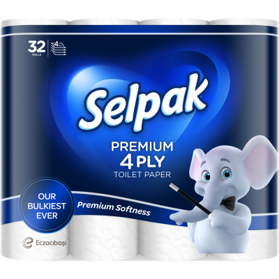 ��������� ���� Selpak Premium 4 ���� 32 ������ (8690530073227) - �������� 1