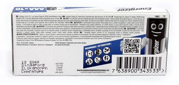 ��������� Energizer Ultimate Lithium L92 AAA/LR03 BL 10�� - �������� 5
