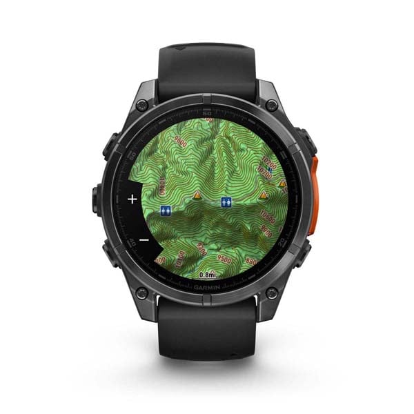 �����-���� Garmin Fenix 8 47mm AMOLED Slate Grey with Black Silicone (010-02904-09) - �������� 2