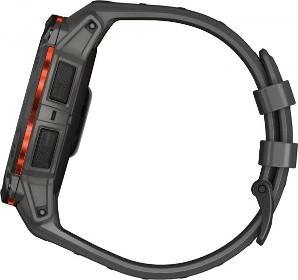 �����-�������� Garmin Instinct 3 50mm Solar Black with Charcoal Silicone Band (010-02935-40) - �������� 6