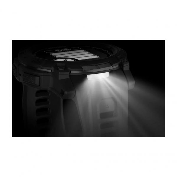 �����-�������� Garmin Instinct 3 50mm Tactical Solar Black with Charcoal Silicone Band (010-02935-90) - �������� 8