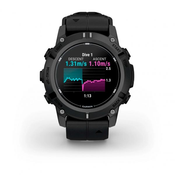 �����-�������� Garmin Descent G2 Black with Black Silicone (010-02986-13) - �������� 6
