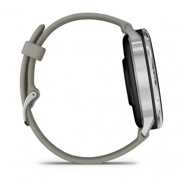 �����-�������� Garmin Venu 4 45mm Silver Bezel with Silver Gray Silicone Band (010-03014-01) - �������� 4