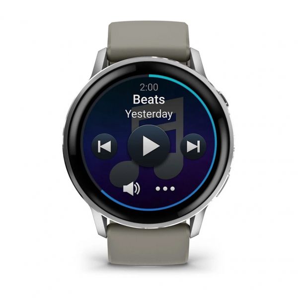 �����-�������� Garmin Venu 4 45mm Silver Bezel with Silver Gray Silicone Band (010-03014-01) - �������� 5
