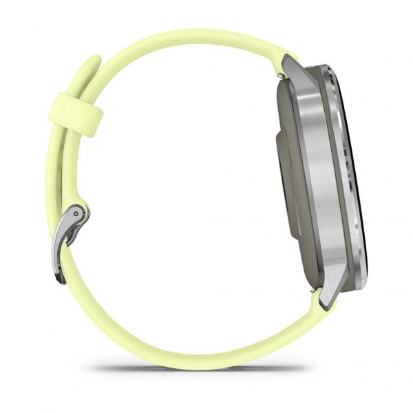 �����-�������� Garmin Venu 4 45mm Silver Bezel with Citron Silicone Band (010-03014-02) - �������� 6