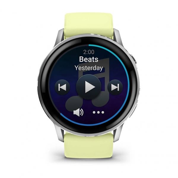 �����-�������� Garmin Venu 4 45mm Silver Bezel with Citron Silicone Band (010-03014-02) - �������� 7
