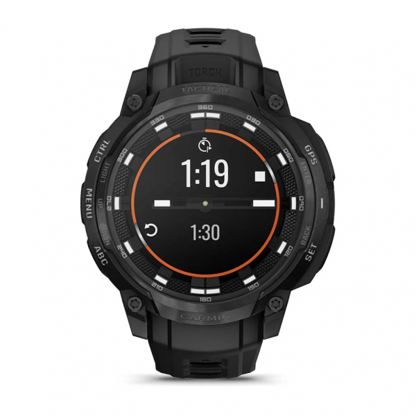 �����-�������� Garmin Instinct Crossover AMOLED Tactical Black with Black Silicone (010-03398-42) - �������� 3