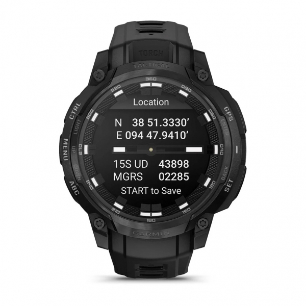 �����-�������� Garmin Instinct Crossover AMOLED Tactical Black with Black Silicone (010-03398-42) - �������� 4