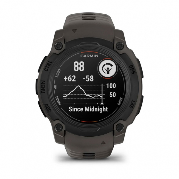 �����-�������� Garmin Instinct Crossover AMOLED Tactical Black with Black Silicone (010-03398-42) - �������� 5