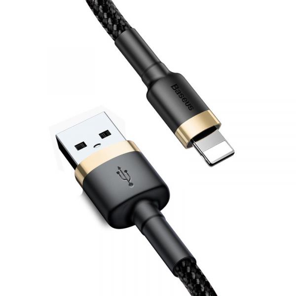 ���� ������ USB 2.0 AM to Lightning 1.0m 1.5A gold-black Baseus (CALKLF-BV1) - �������� 1