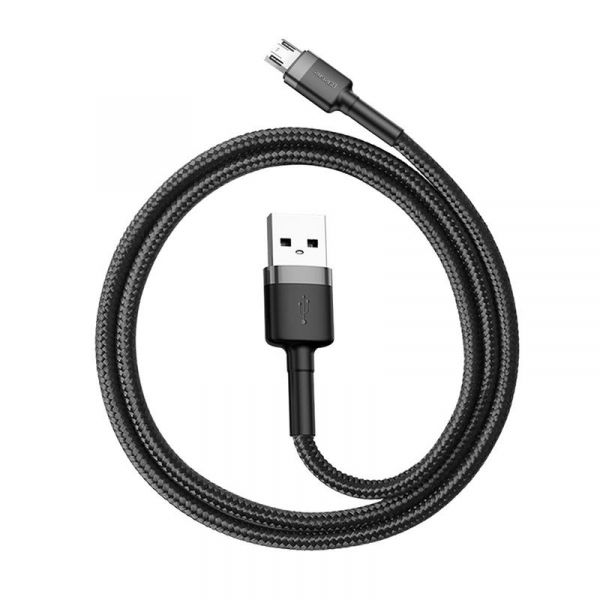 ������ USB - micro USB 2 � Baseus Cafule 1.5A Grey/Black, ������������ (CAMKLF-CG1) - �������� 2