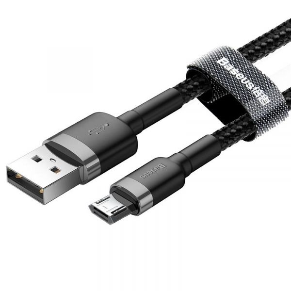 ������ USB - micro USB 2 � Baseus Cafule 1.5A Grey/Black, ������������ (CAMKLF-CG1) - �������� 4