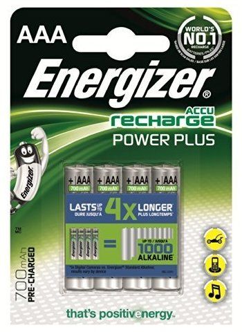  Energizer Recharge Power Plus AAA/HR03 LSD Ni-MH 700 mAh BL 4 -  1